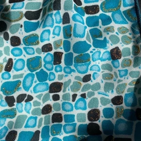 Tracy Evans Limited Vintage Patchwork Mixed Media Mini Skirt Size: 15 - Picture 8 of 9